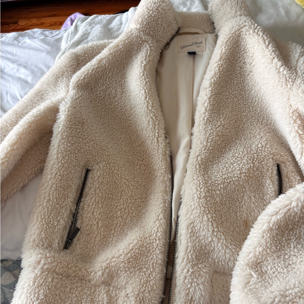 Women’s Cream Sherpa Jacket
